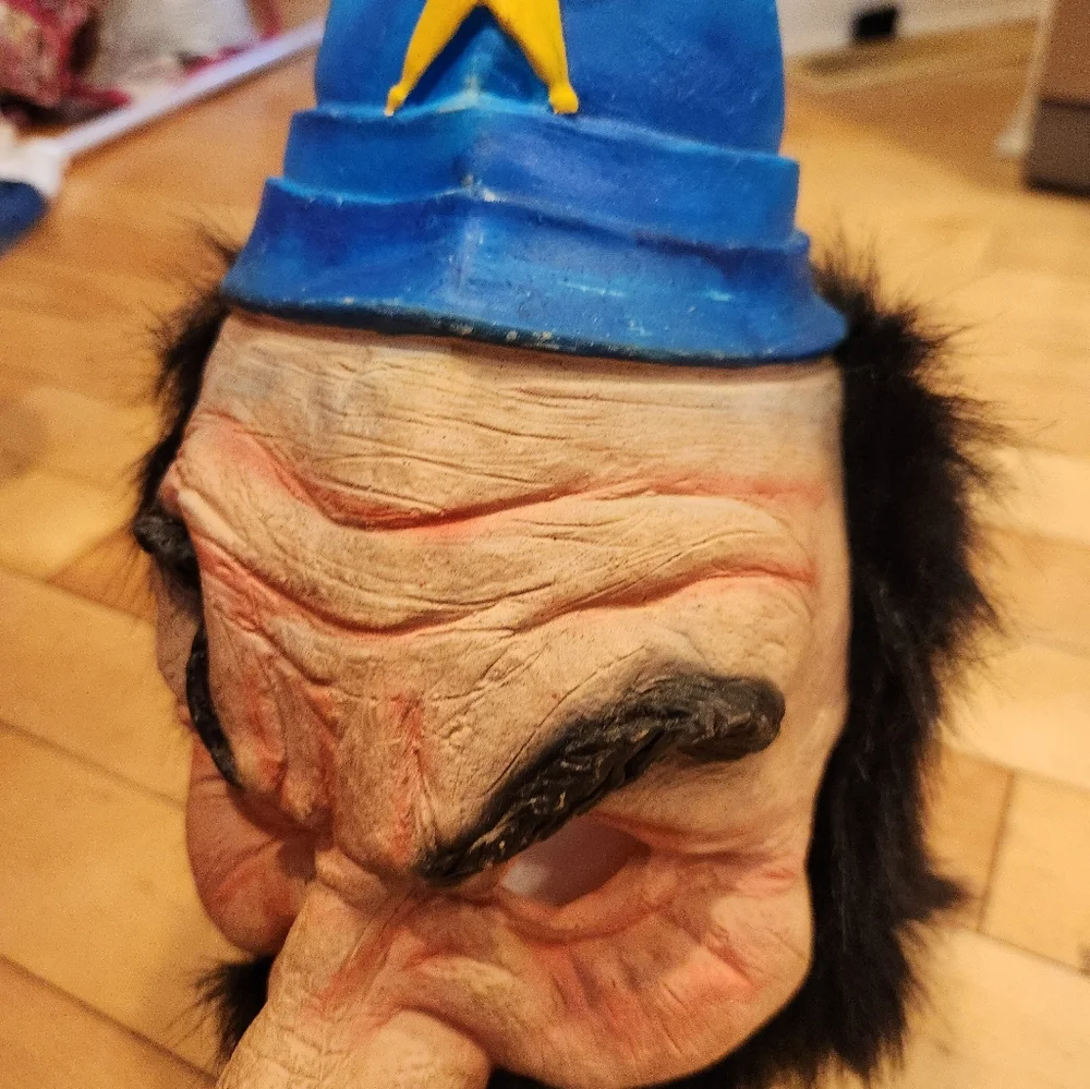 Rubber Halloween costume mask English police bobbie for adult
